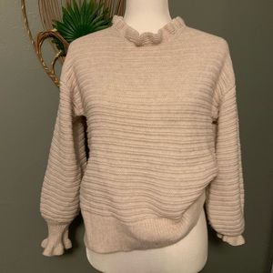 MADEWELL CREAM knit /wool sweater